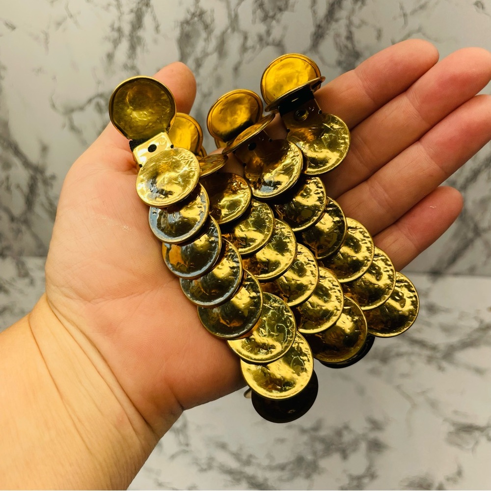 Vintage Statement Gold Coin stretchy Women's Belt